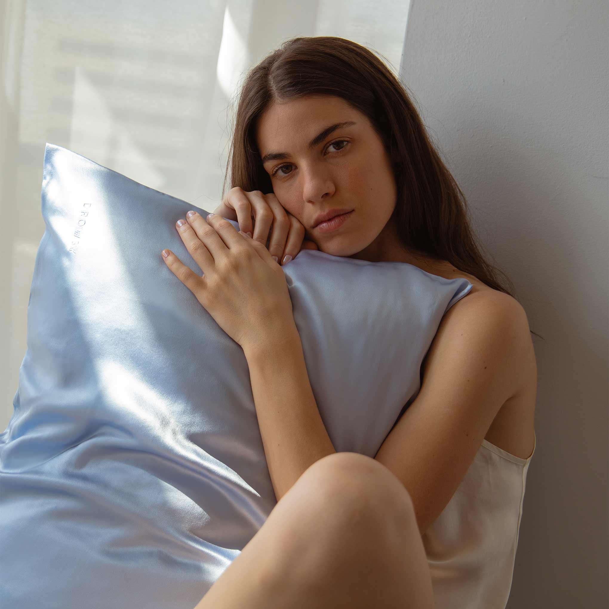 Blue Belle Silk Pillowcase - Image 6