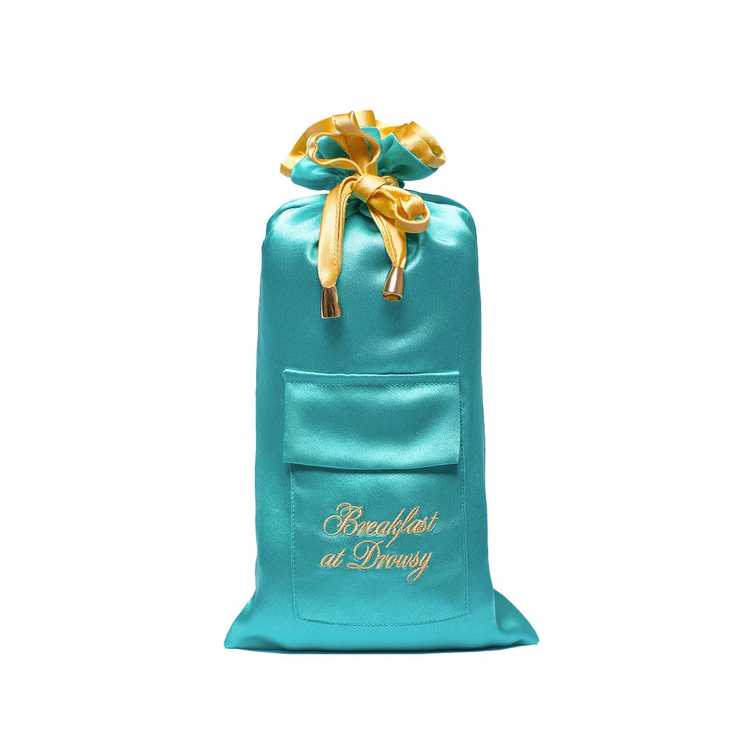 Breakfast at Drowsy Turquoise Carry Pouch