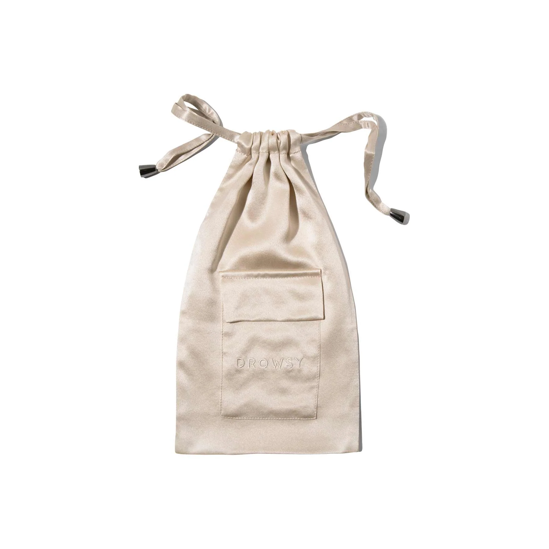 Dusty Gold Silk Carry Pouch - Image 2