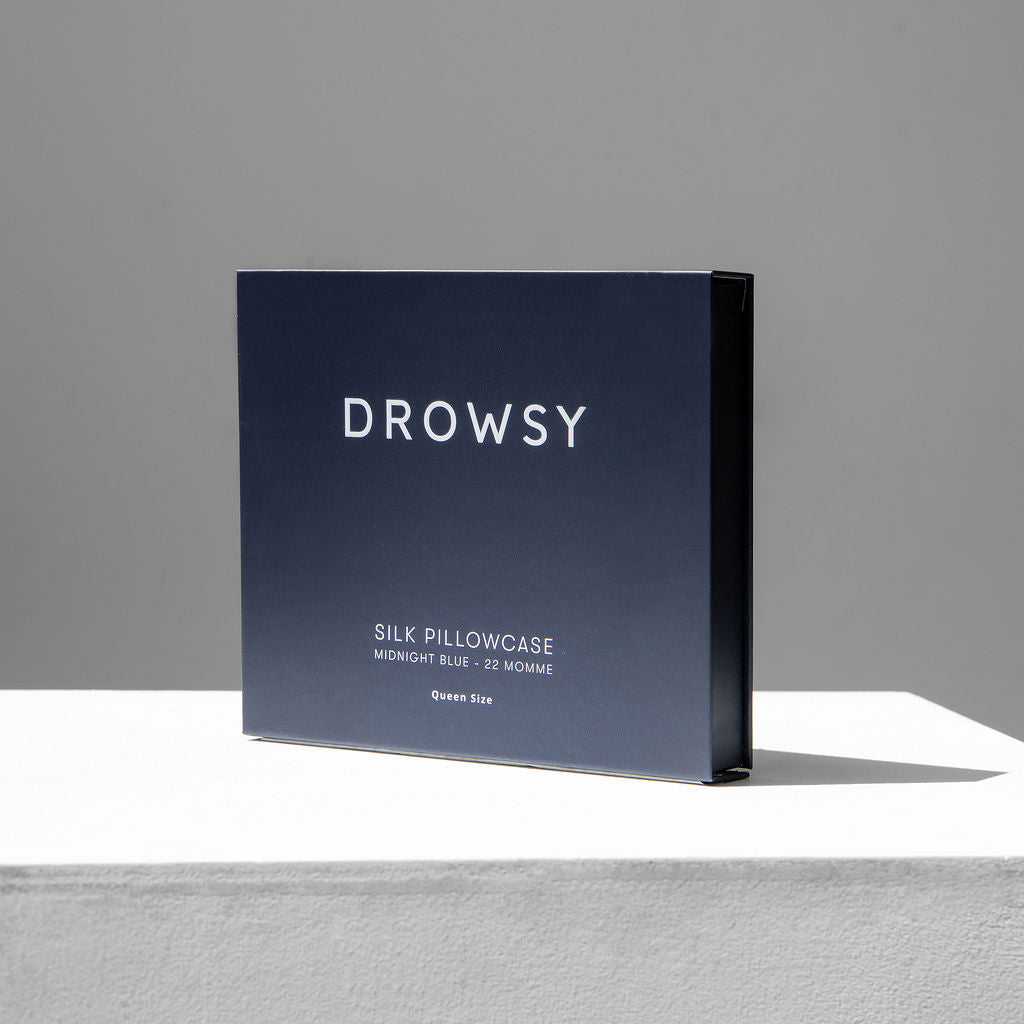 Midnight Blue Silk Pillowcase - Image 4