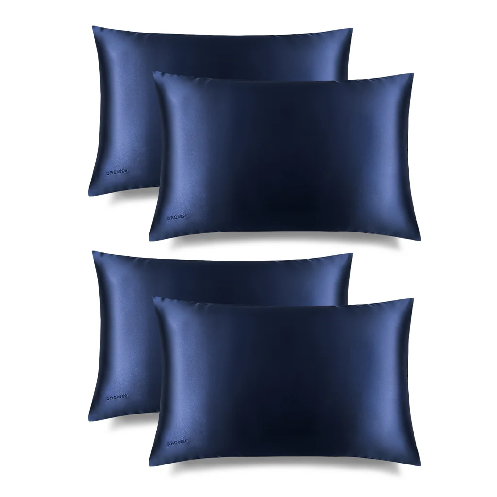 Midnight Blue Silk Pillowcase - Image 7