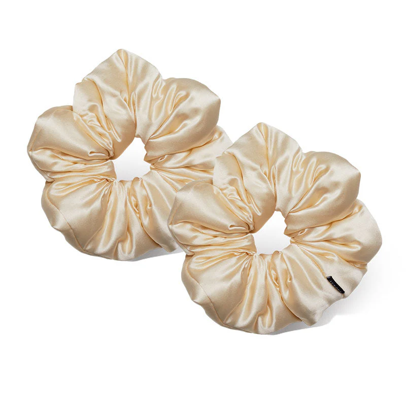 Champagne Gold Padded Scrunchie - Image 4