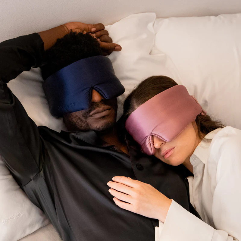 2-Pack Sleep Masks | Midnight Blue + Damask Rose - Image 2