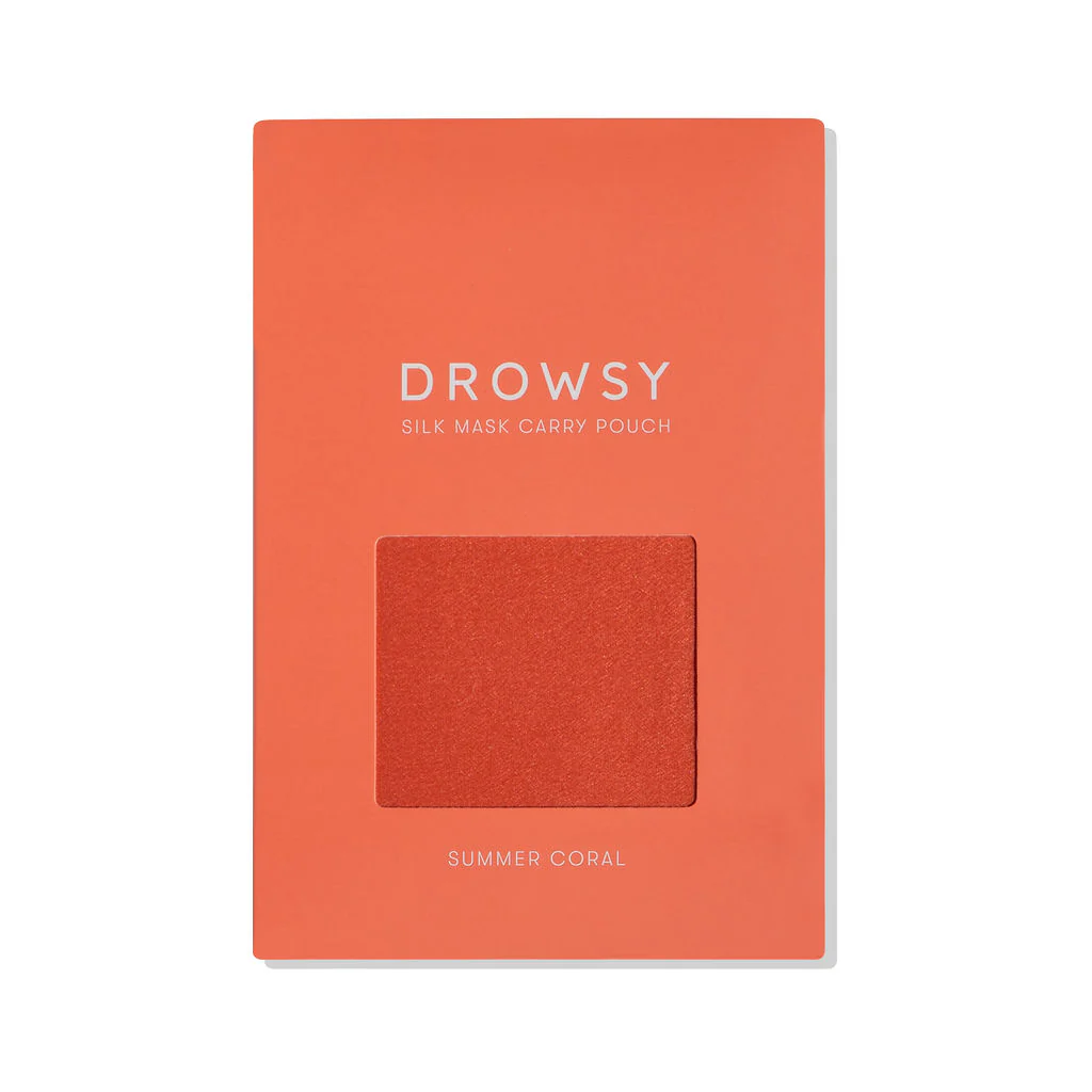 Summer Coral Silk Carry Pouch - Image 3
