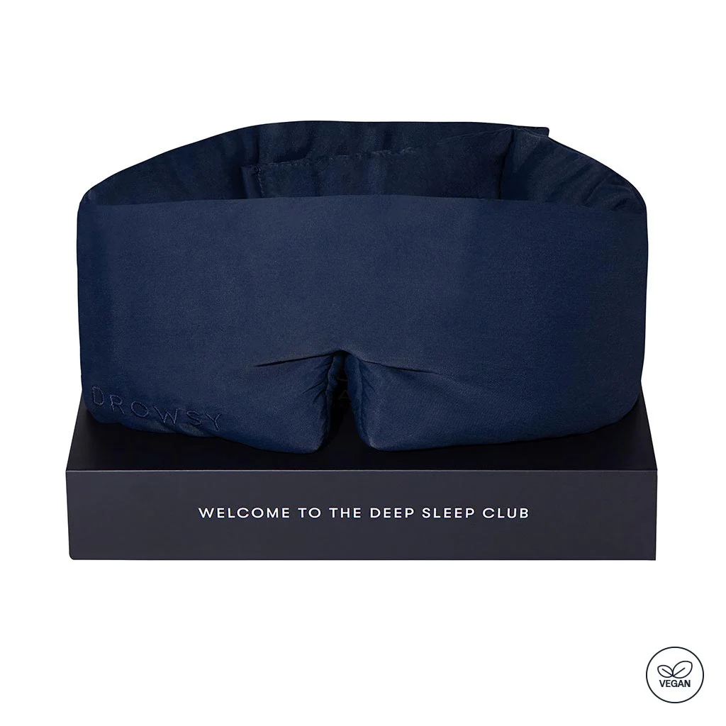 Midnight Blue - Vegan Silk Sleep Mask - Image 4